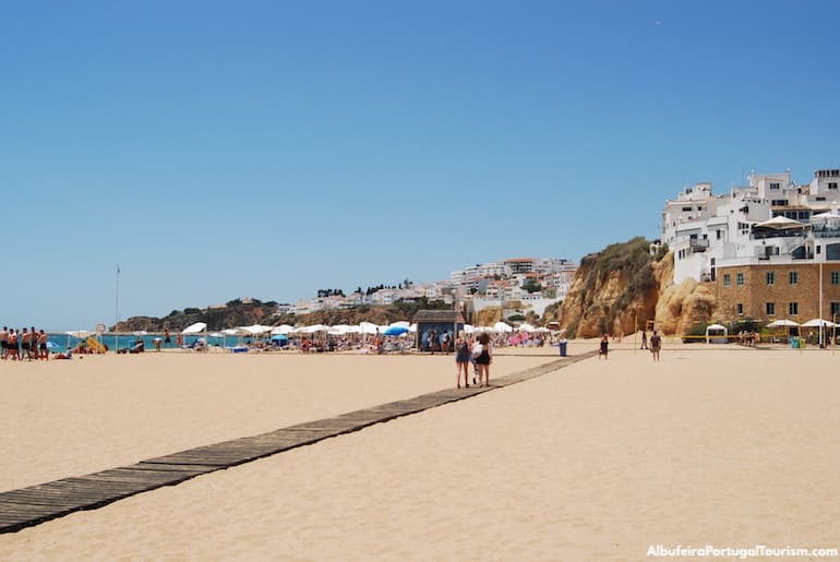 Beach in the old town of Albufeira