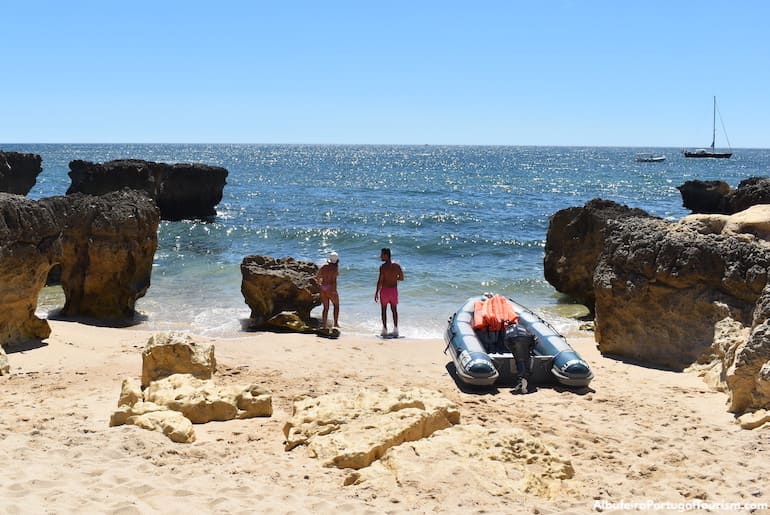 Evaristo Beach in Albufeira, Algarve, Portugal