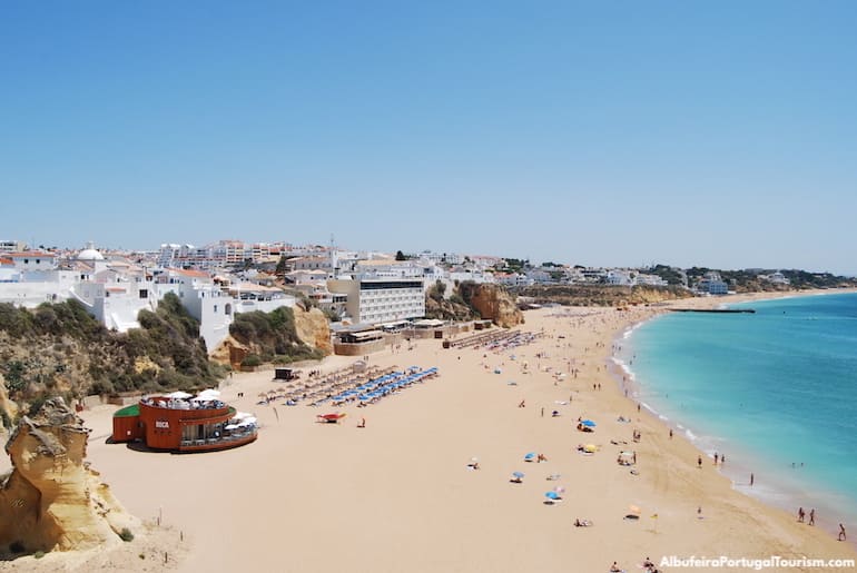 View over Praia do Peneco, Albufeira, Algarve, Portugal